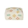 Maisons Du Monde Pouf Enfant Imprimé Berbère écru, Vert, Orange Et Jaune -Maisons du Monde boutique pouf enfant imprime berbere ecru vert orange et jaune 1000 4 35 225781 1