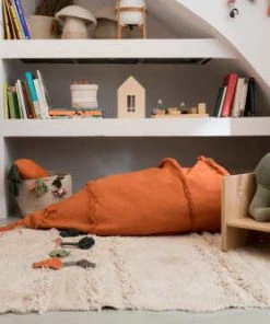 Lorena Canals Pouf Géant Cathy La Carotte X Oli & Carol (100 X 55 Cm) -Maisons du Monde boutique pouf geant cathy la carotte x oli carol 100 x 55 cm 1