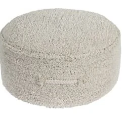 Lorena Canals Pouf En Coton Jaune 50x50x20 -Maisons du Monde boutique pouf naturel re edition
