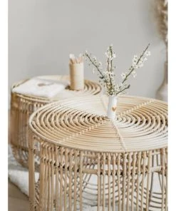 Saudara Collections Set Tables Basses Rotin -Maisons du Monde boutique set tables basses rotin 1