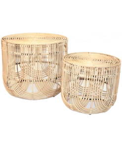 Saudara Collections Set Tables Basses Rotin