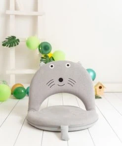 Crochetts Siège Mousse 100% Coton Gris -Maisons du Monde boutique siege mousse 100 coton gris 1