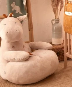 Noukie's Sofa Tiga En Veloudoux, Beige/ocre -Maisons du Monde boutique sofa tiga en veloudoux beige ocre 2