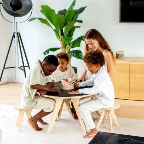 Drawin’table Table à Dessiner Multifonction 70x70x48 Cm Avec 2 Tabourets 5 Drawin’table Table à Dessiner Multifonction 70x70x48 Cm Avec 2 Tabourets - Image 3