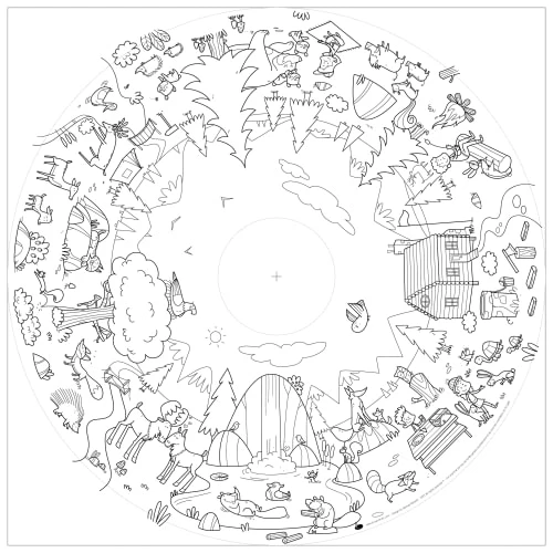 Drawin’table Table à Dessiner Multifonction 70x70x48 Cm Avec 2 Tabourets 4 Drawin’table Table à Dessiner Multifonction 70x70x48 Cm Avec 2 Tabourets - Image 2