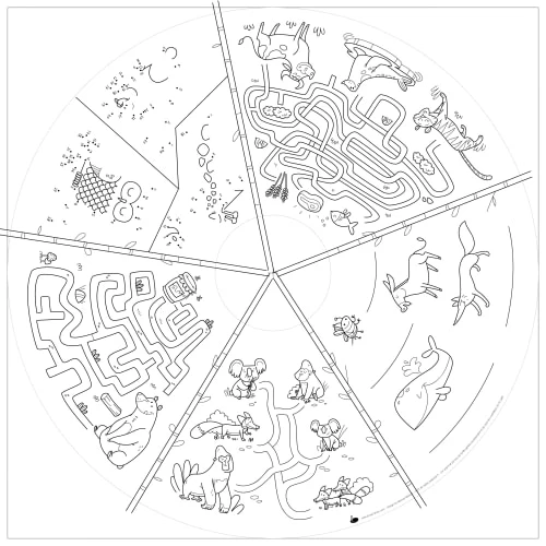 Drawin’table Table à Dessiner Multifonction 70x70x48 Cm Avec 2 Tabourets 6 Drawin’table Table à Dessiner Multifonction 70x70x48 Cm Avec 2 Tabourets - Image 4