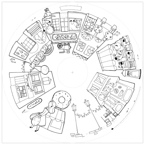 Drawin’table Table à Dessiner Multifonction 70x70x48 Cm Avec 2 Tabourets 8 Drawin’table Table à Dessiner Multifonction 70x70x48 Cm Avec 2 Tabourets - Image 6
