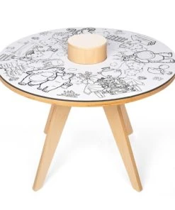 Drawin’table Table à Dessiner Multifonction En Bois D70 Cm