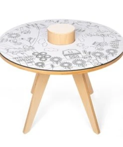 Drawin’table Table à Dessiner Multifonction En Bois D70 Cm