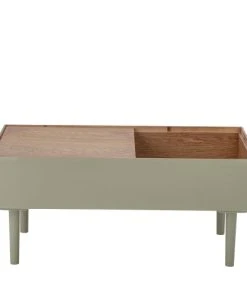 Bloomingville Table D'appoint Enfant Avec Rangement Intégré Vert