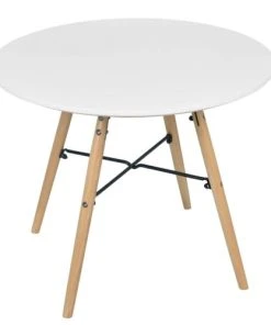 Wadiga Table Enfant Ronde Bois Blanc