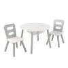 KidKraft Table Enfant Ronde Et 2 Chaises Coloris Gris -Maisons du Monde boutique table enfant ronde et 2 chaises coloris gris
