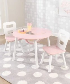 KidKraft Table Enfant Ronde Rose + 2 Chaises -Maisons du Monde boutique table enfant ronde rose 2 chaises 2