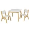 KidKraft Table Et Chaises Modernes Blanches Et Bois Naturel Pour Enfant -Maisons du Monde boutique table et chaises modernes blanches et bois naturel pour enfant