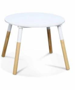 Alice's Garden Table Ronde Et Deux Tabourets Pour Enfants Naturel Blanc -Maisons du Monde boutique table ronde et deux tabourets pour enfants naturel blanc 4