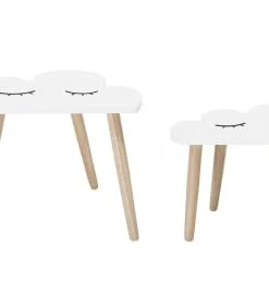 Bloomingville Tables Nuages En Bois L45/55cm - Lot De 2
