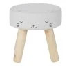 Maisons Du Monde Tabouret Chat Gris, 30.5x30.5x30