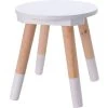 Wadiga Tabouret Enfant Blanc Et Bois - 24x24x26cm -Maisons du Monde boutique tabouret enfant blanc et bois 24x24x26cm