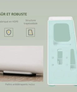 HOMCOM Tour D'apprentissage Pour Enfants Hauteur Réglable Sur 3 Niveaux Blanc -Maisons du Monde boutique tour d apprentissage pour enfants hauteur reglable sur 3 niveaux blanc 5